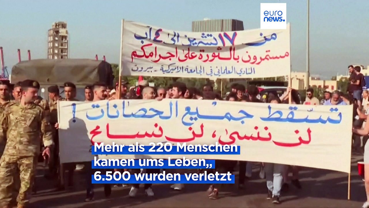Trauer und Wut: 3 Jahre nach der verheerenden Explosion im Hafen von Beirut