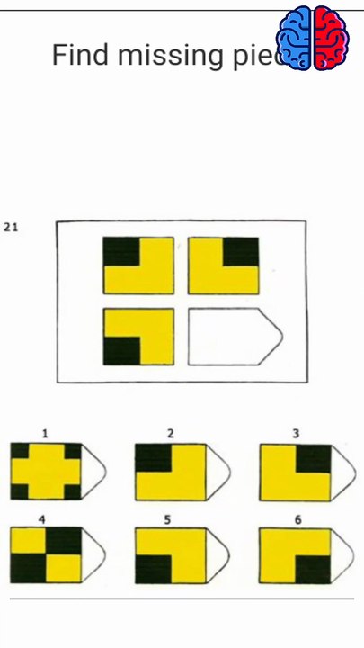 Find the Missing Piece IQ test with Master IQ #