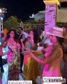 رقص زينة وأيتن عامر على أغاني محمود الليثي في حفل أسما إبراهيم بالساحل الشمالي