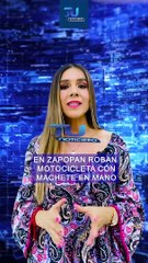 Con machete en mano, un sujeto robó una motocicleta y fue detenido por policías de Zapopan   #TuNotiReel