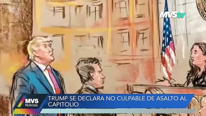 Trump se declara no culpable de asalto al Capitolio