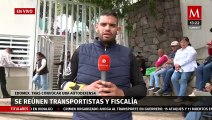 Transportistas de Edomex se reúnen con Fiscalía tras anuncio de grupo de autodefensa