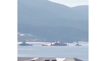우크라 해상 드론, 러시아 흑해 항구 상륙함 공격 / YTN