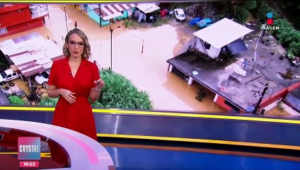 Zongolica queda bajo el agua tras intensas lluvias