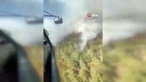 Feke'de orman yangını: Ekipler havadan ve karadan müdahale ediyor