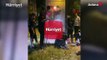 Adana'da reklam panosunun içinde mahsur kalan çocuğu, itfaiye kurtardı