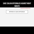 Sage (salvia officinalis) against night sweats