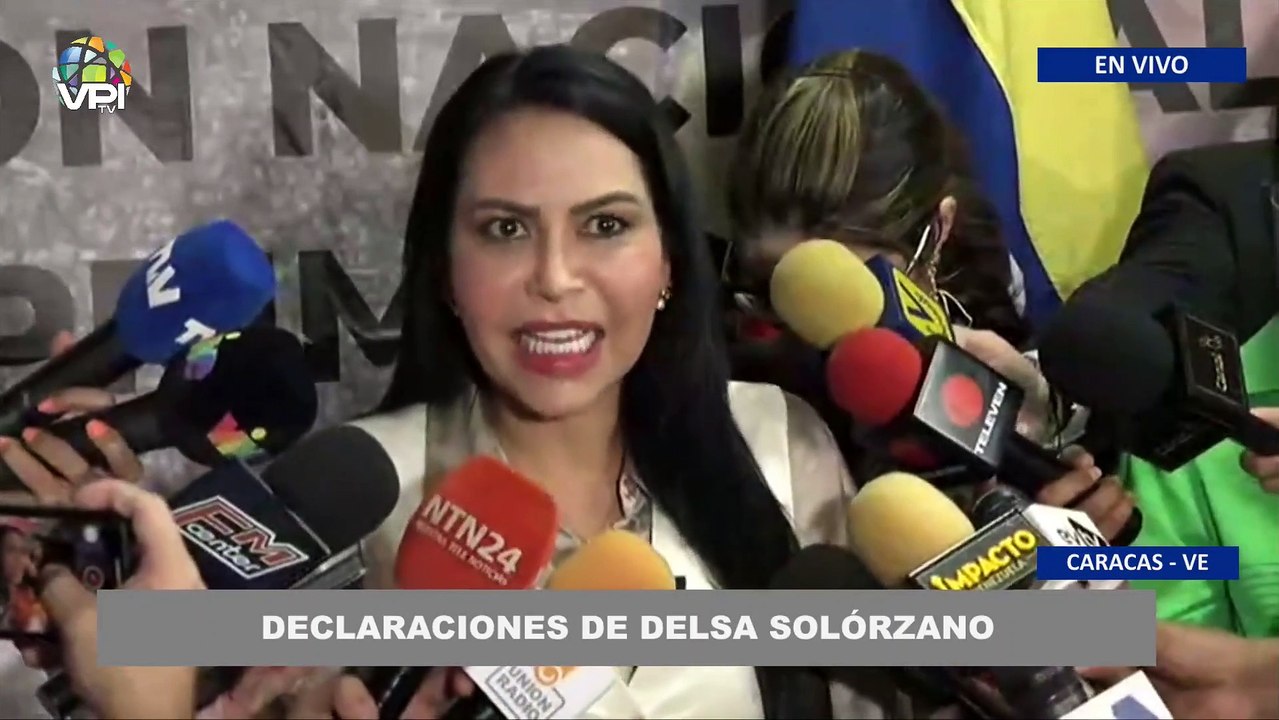 Delsa Solórzano prometió "un gobierno sin prisioneros políticos" de ganar las elecciones presidenciales