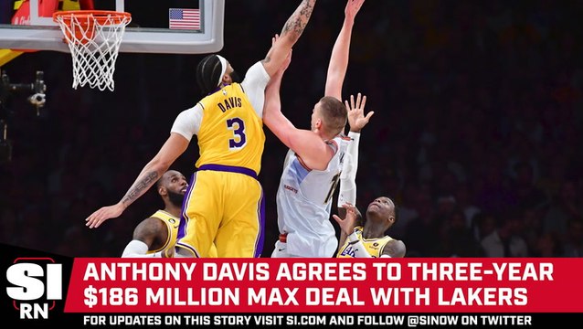 Anthony Davis Agrees to Three-Year $186 Million Max Extension With Lakers