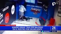 Puente Piedra: sereno gravemente herido tras ser baleado en la cara por delincuente