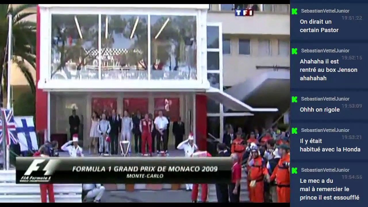 F1 2009 - Monaco (Podium & Auto Critiques) - Streaming Français - LIVE FR