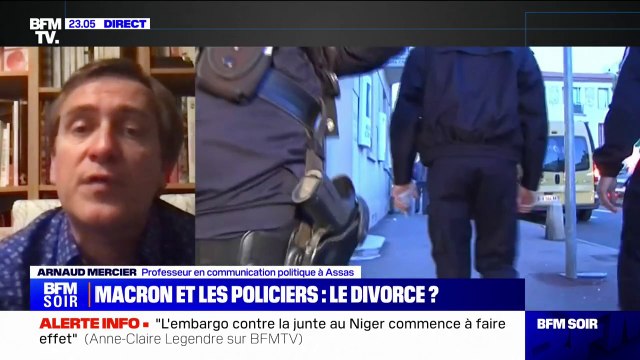 Crise dans la police: Le pouvoir se sent très menacé et a besoin de la police, [...] de l'autre côté, les syndicats de police se sentent en situation de demander beaucoup au pouvoir , affirme Arnaud Mercier