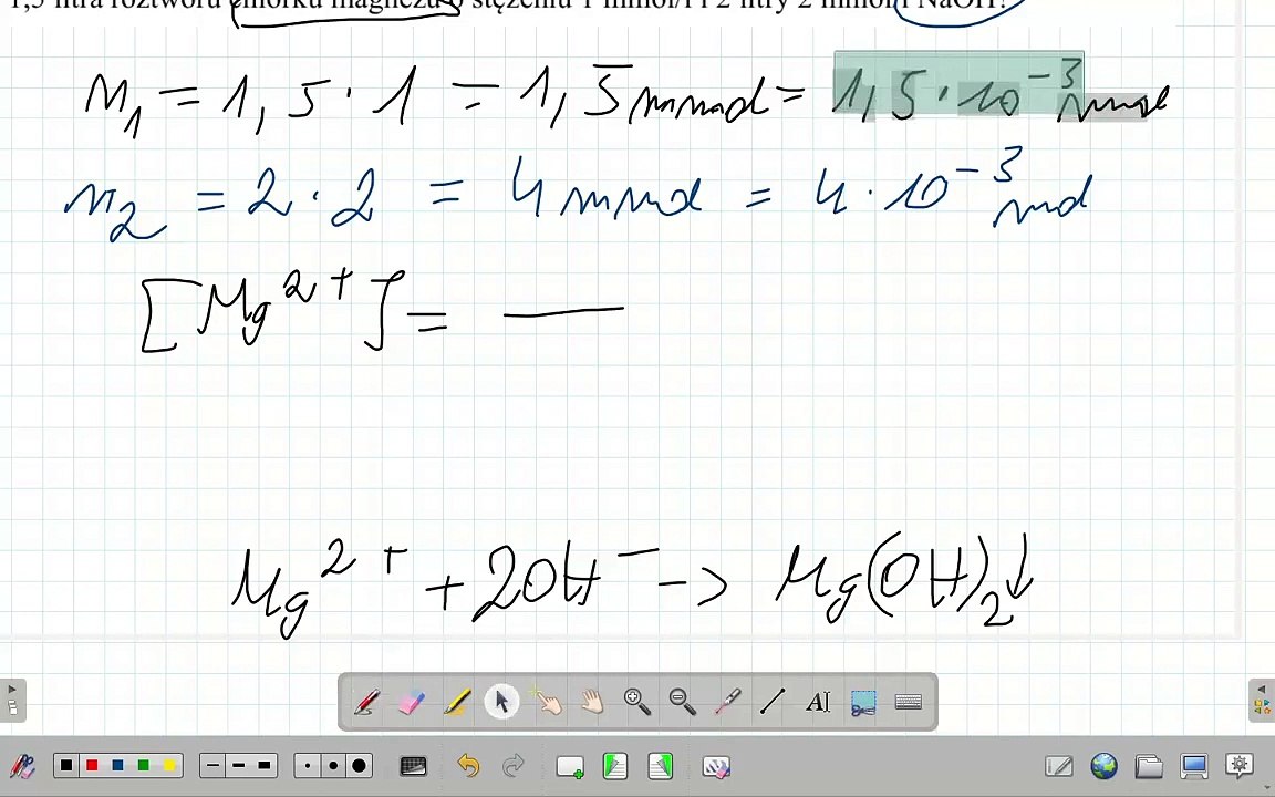 ZADANIE 7.5.4 Oblicz, czy wytrąci się osad wodorotlenku magnezu Ir vs Kso. UMED. #chemia #chemistry