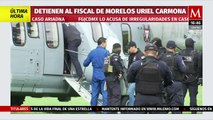 Llega a la Ciudad de México el fiscal de Morelos detenido por delito de feminicidio