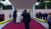 Il Papa a Lisbona per la Gmg, accolto dal presidente portoghese Rebelo de Sousa
