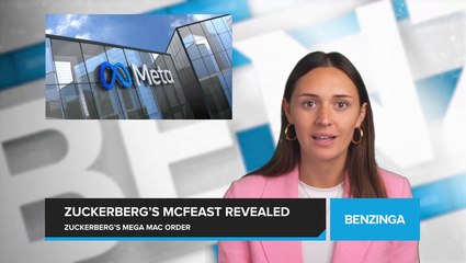 Zuckerberg Makes 4,000 Calorie McDonald's Order on Threads