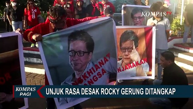 Massa dari Ormas Adat Minahasa Berunjuk Rasa Desak Rocky Gerung Ditangkap!
