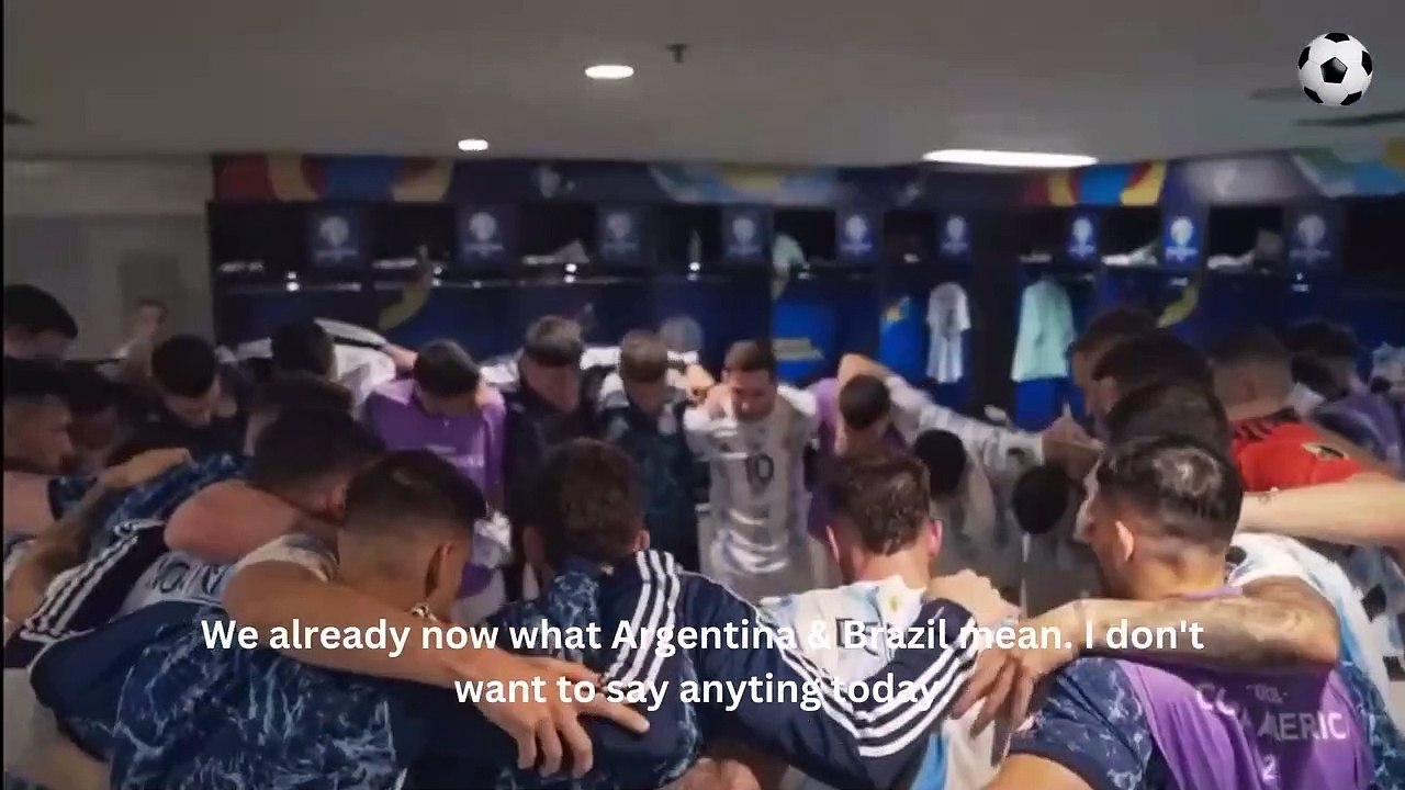 (Eng. Sub) Lionel Messi's Leadership Speech Before Brazil vs Argentina Copa America Final!