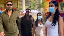 बेटी Nysa के साथ Ajay Devgn का एअरपोर्ट पर दिखा डैशिंग लुक