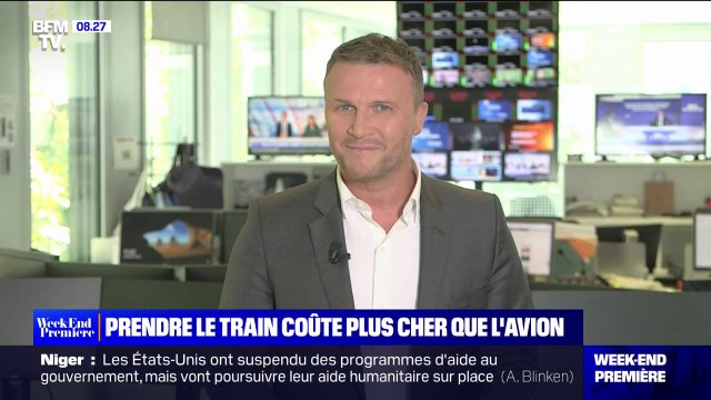 Pendant les vacances d'été, est-ce que le train coûte plus cher que l'avion?