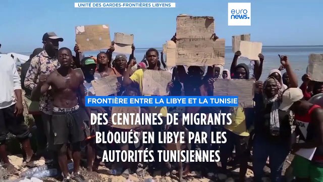 Des centaines de migrants bloqués entre la Tunisie et la Libye