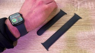 how to remove apple watch band, change and fasten Apple watch bands (Series 7) - solo loop and sport band DIY