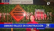 Miraflores: obrero muere tras caerle una compuerta en obra de construcción