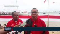 Pemkab Sorong Canangkan Bulan Kemerdekaan dan Bagi 20 Ribu Bendera Merah Putih