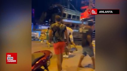 Alanya'ya tatile gelen gurbetçiler, işletmecilerle kavga etti