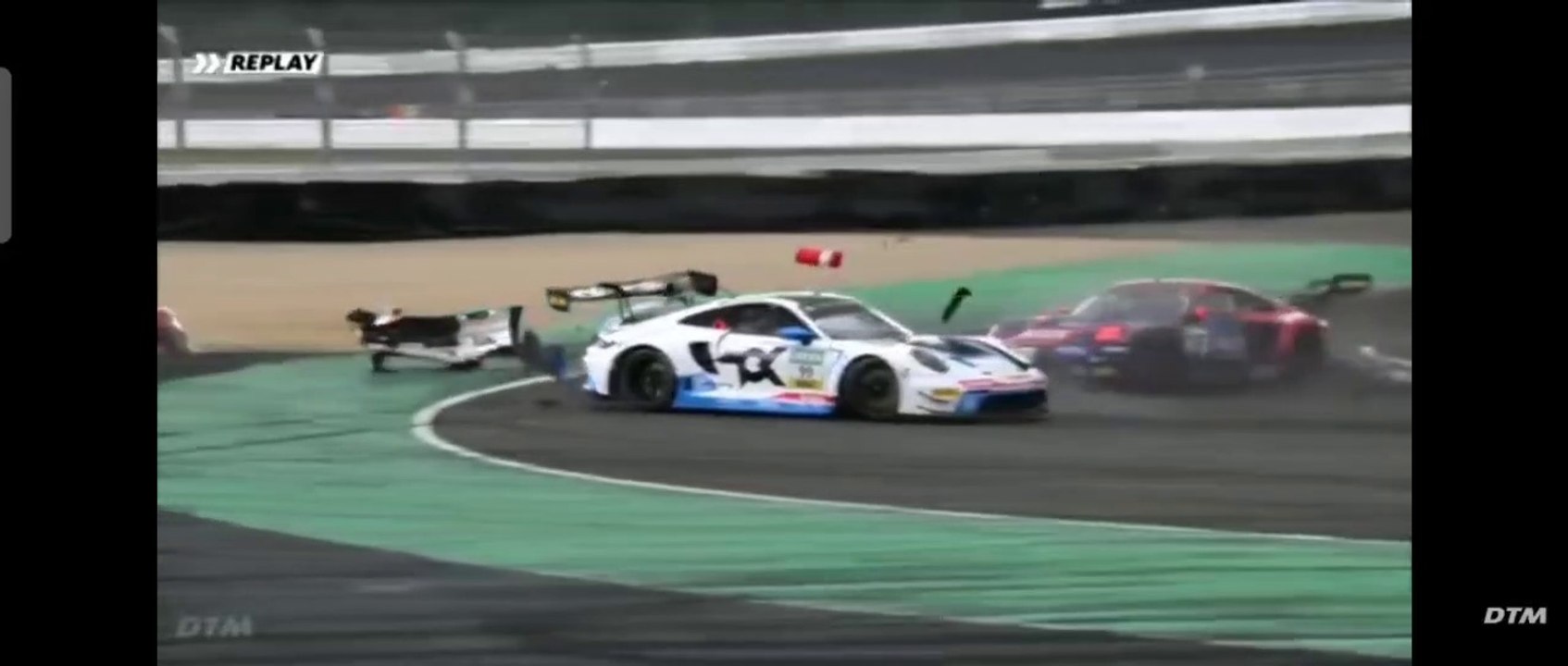 DTM 2023 Nurburgring Race 1 Engelhart Guven Huge Crash