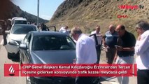 Kılıçdaroğlu'nun konvoyunda zincirleme kaza! Yaralılar var
