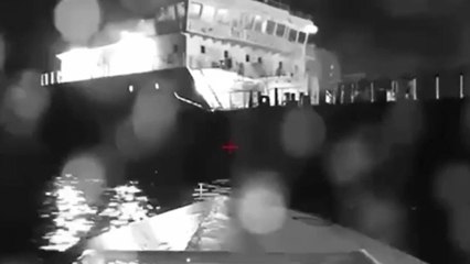 Alcanzado un barco ruso en el Mar Negro