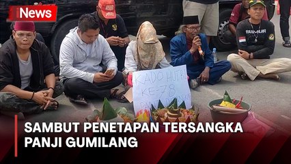 Puluhan Massa di Indramayu Gelar Tumpengan Sambut Penetapan Tersangka Panji Gumilang