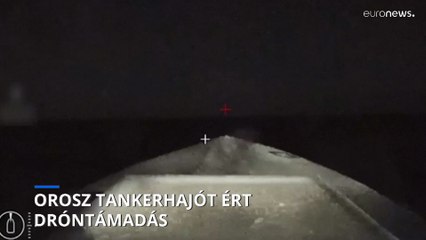 Orosz tankerhajót támadtak tengeri drónnal a Krím-félszigetnél