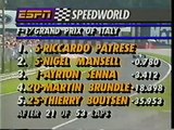 F1 1992 - ITALY (ESPN) - ROUND 13