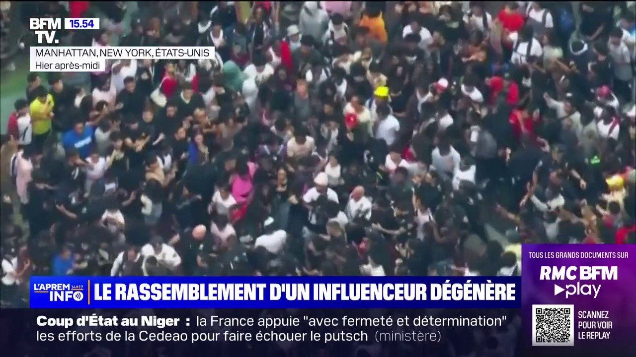 États-Unis: un rassemblement organisé par un influenceur dans le quartier de Manhattan, à New York, dégénère en violences
