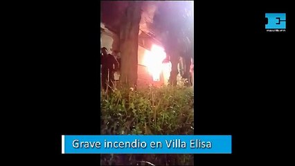 Incendio en Villa Elisa
