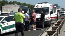 Hadımköy TEM'de zincirleme kaza: 3 yaralı