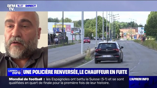 Policière percutée par un automobiliste dans le Doubs: Elle est rentrée chez elle, elle se repose auprès de sa famille , affirme Christophe Dallongeville (Alliance)