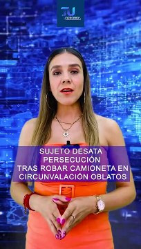 Tras una persecución por calles de la colonia Circunvalación Oblatos, policías de Guadalajara lograron detener a un sujeto que momentos antes había robado una camioneta a mano armada #TuNotiReel