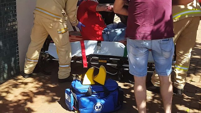 Motociclista fica ferido em acidente de trânsito na Rua Paraná