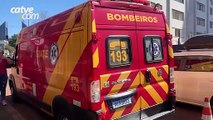 Rapaz fica ferido em acidente na Rua Paraná
