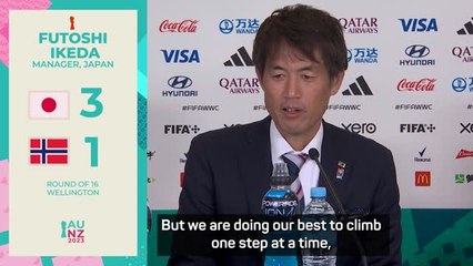 Descargar video: Ikeda downplays favourites tag as Japan progress to World Cup quarters