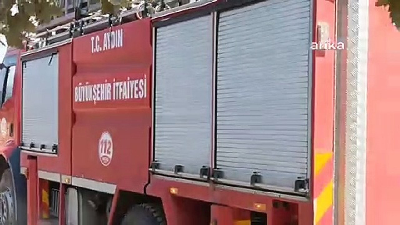 Feu de foin à Aydın Karacasu： 50 tonnes de foin endommagées
