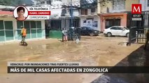 Fuertes lluvias e inundaciones en Veracruz dejan a más de  mil viviendas afectadas