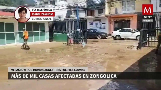 Fuertes lluvias e inundaciones en Veracruz dejan a más de mil viviendas afectadas