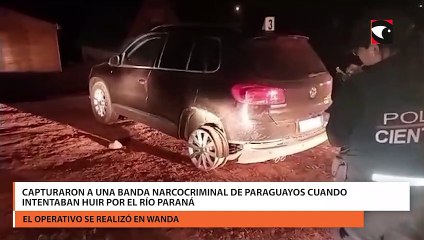 Capturaron a una banda narcocriminal de paraguayos cuando intentaban huir por el río Paraná
