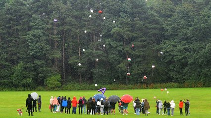 Balloon release remembering Amy Rose Wilson
