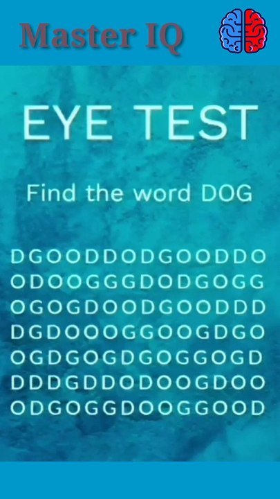 Find the Word DOG #iq #puzzle #riddles #quiz #k