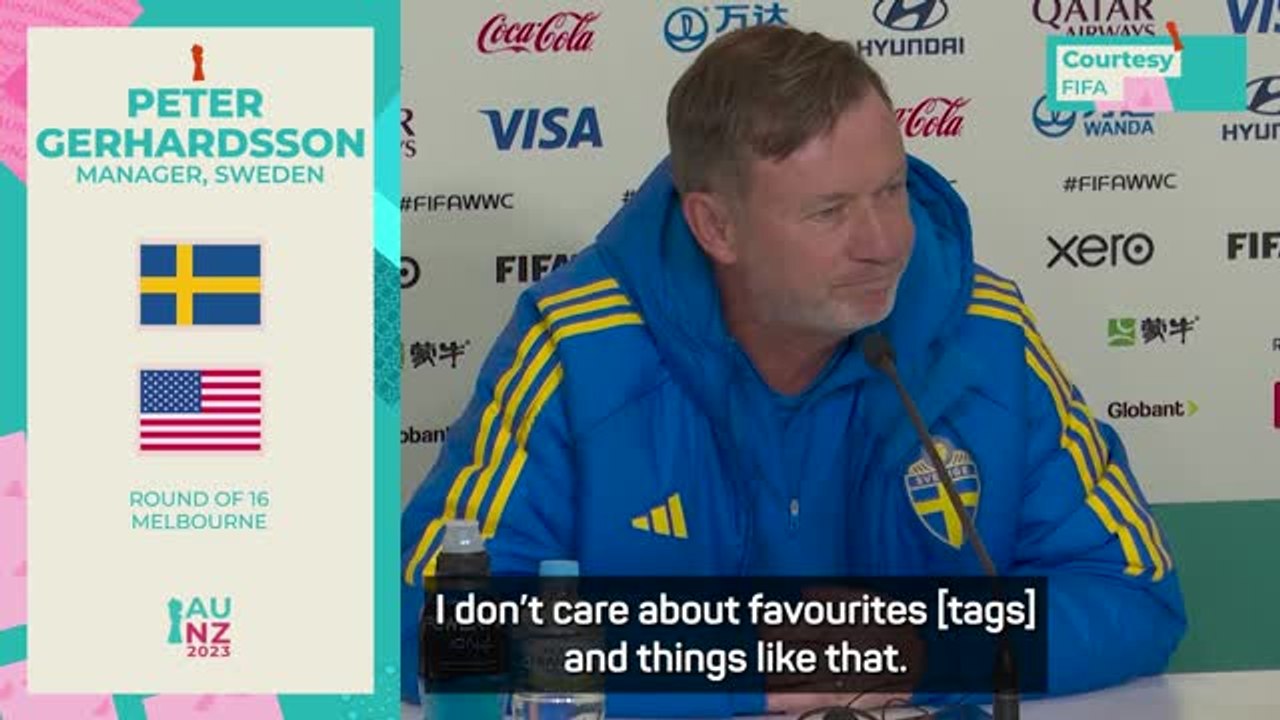 Sweden 'don't care' about United States 'favourites' tag ahead of World Cup clash